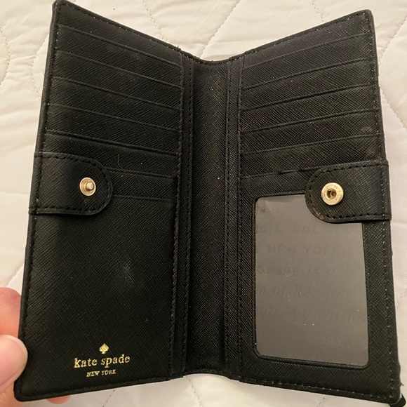 COPY - Kate Spade pink, white, black bifold wallet - Picture 3 of 7